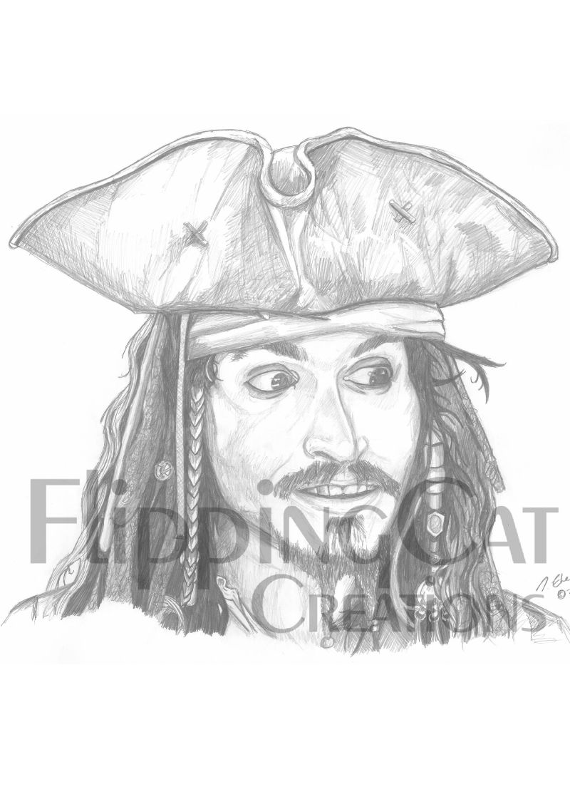 Captain Jack Sparrow - FlippingCat Creations