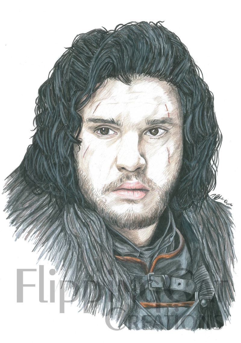 Jon Snow - Game of Thrones - FlippingCat Creations